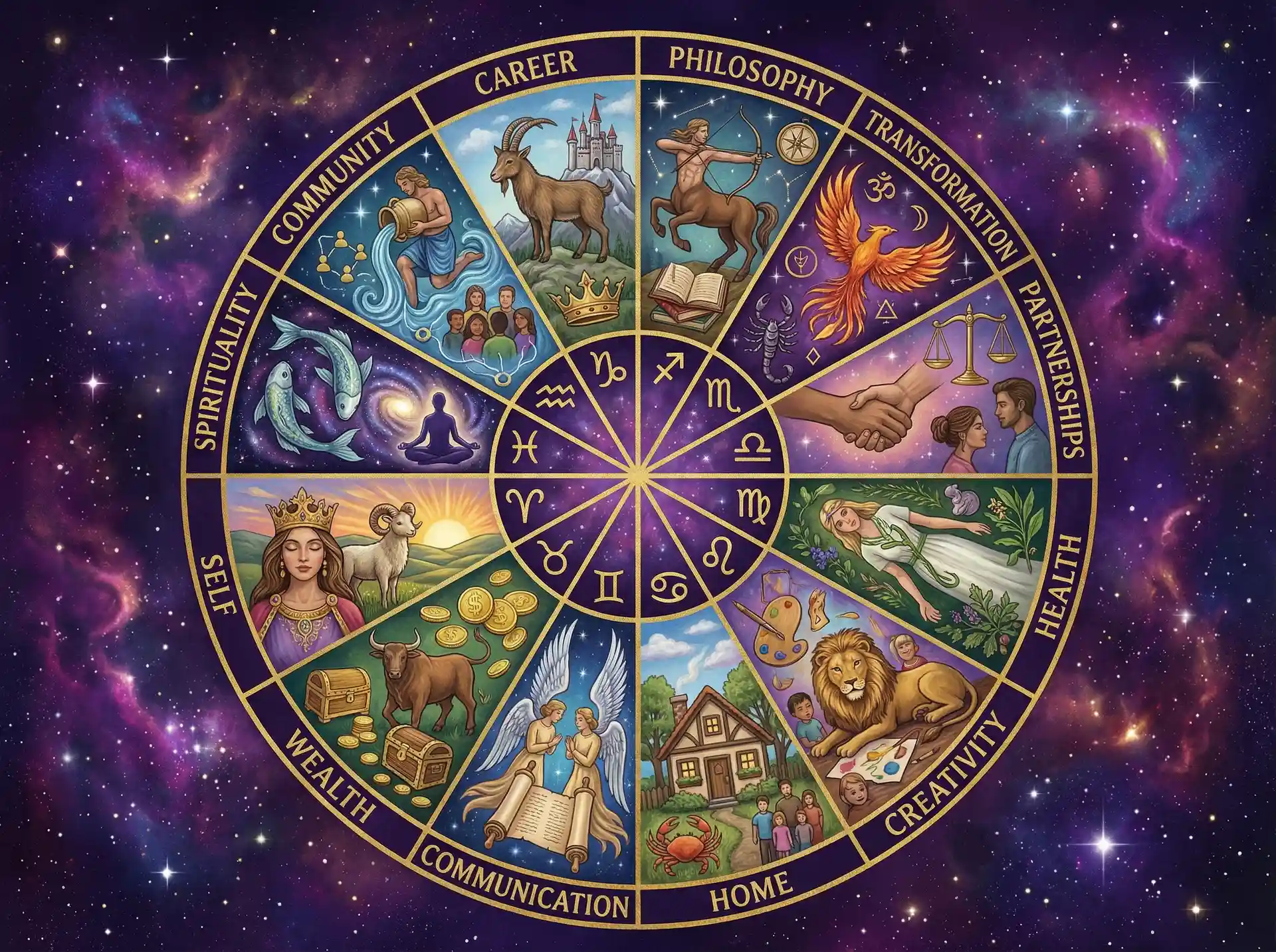十二宫位解析 - 聚合楼凤 | 占星学知识